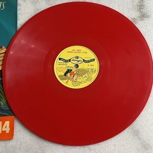 Mercury Records Vintage RARE Red 78 Vinyl Billy Goat Gruff Boris Karloff